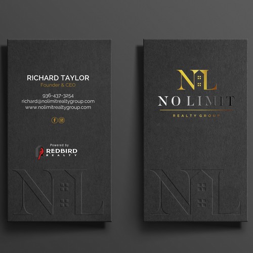 Luxurious Business card design for Real Estate Group