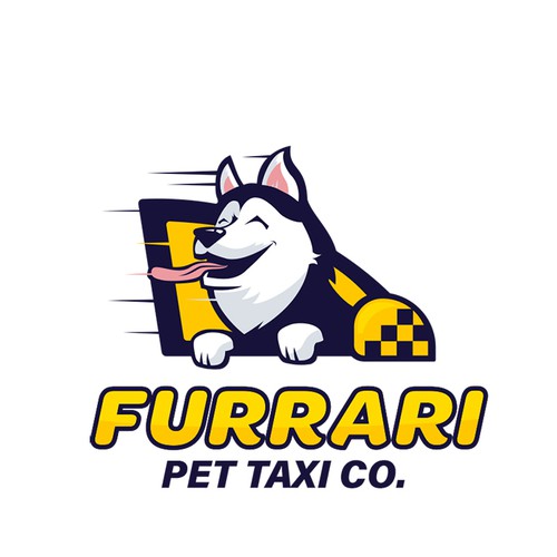 Furrari Pet Taxi Co. logo design