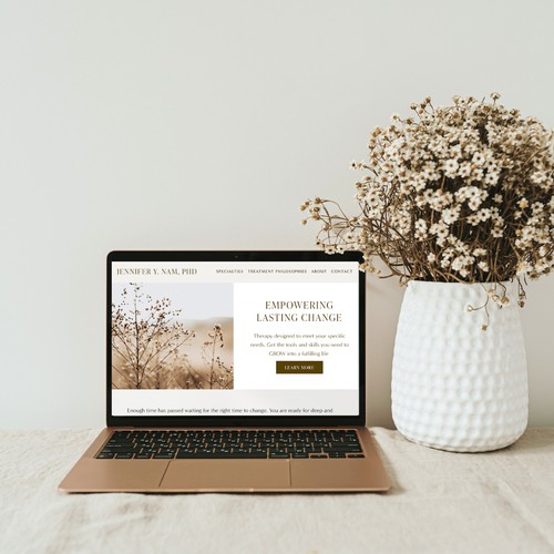 Therapist Website on Squarespace
