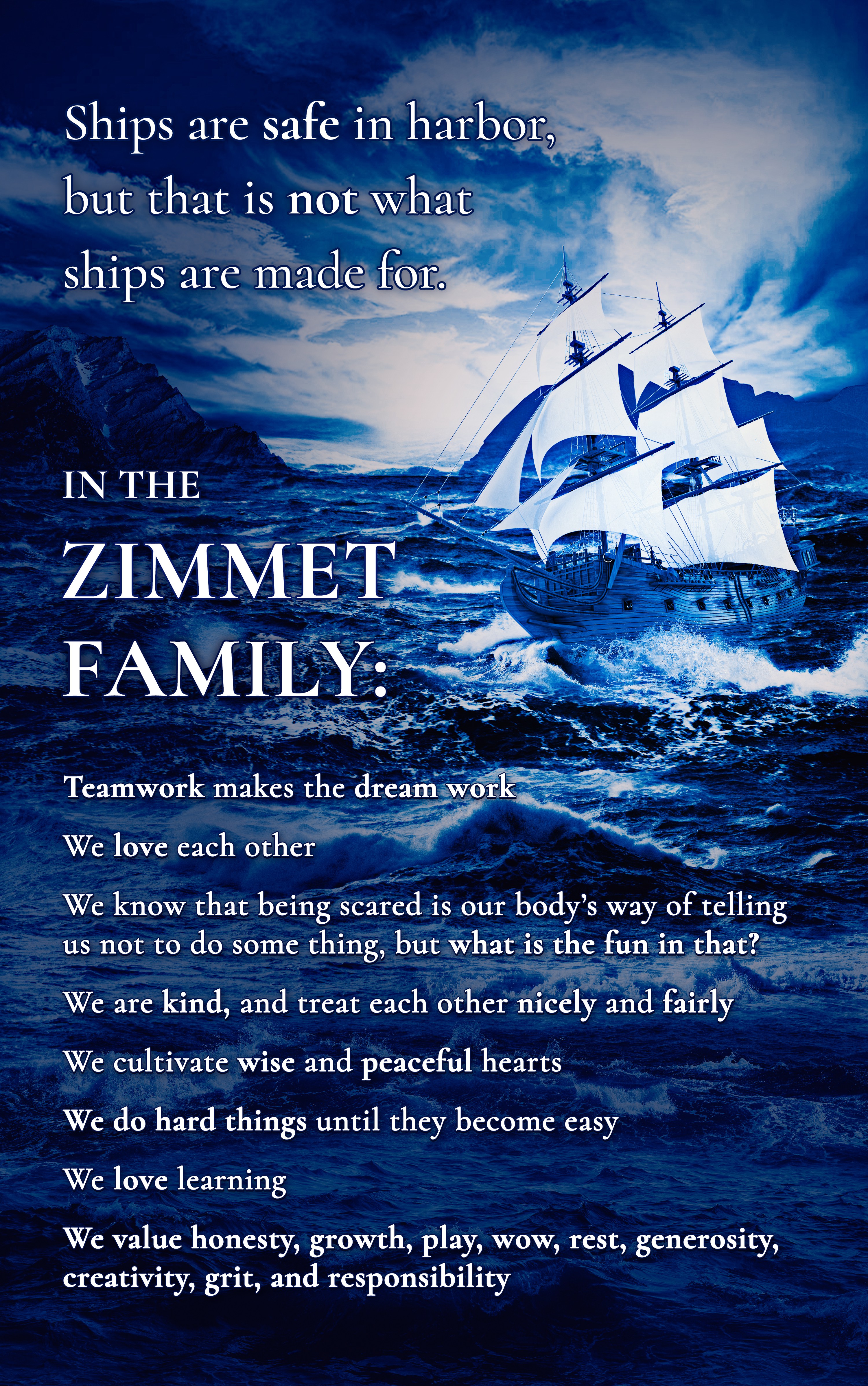 Zimmet Family Mission Statement