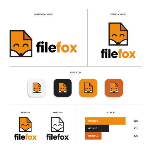 File + Fox Logo Concept
