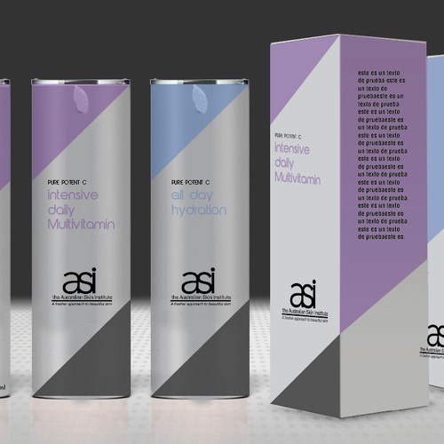 Australian Skin Institute - Product branding / label design