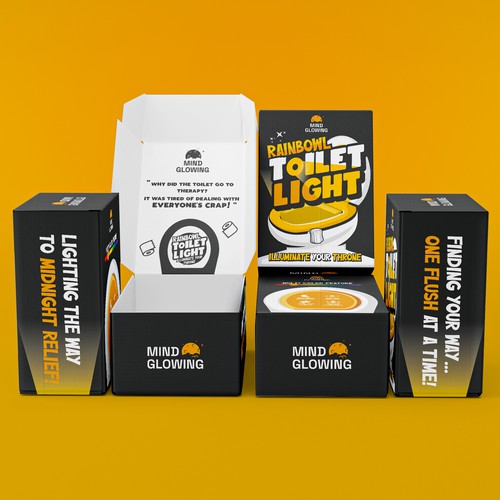 RainBowl Toilet Light packaging