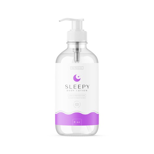 Minimal Label for Body Lotion Product