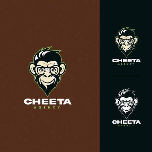 Mascot logo design for CHEETA AGENCY, 