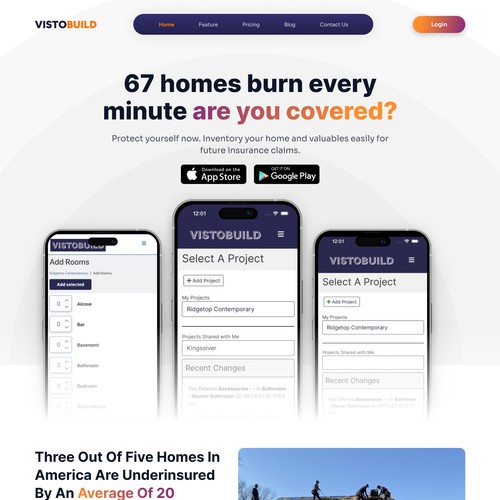 Visto Web Design Landing Page