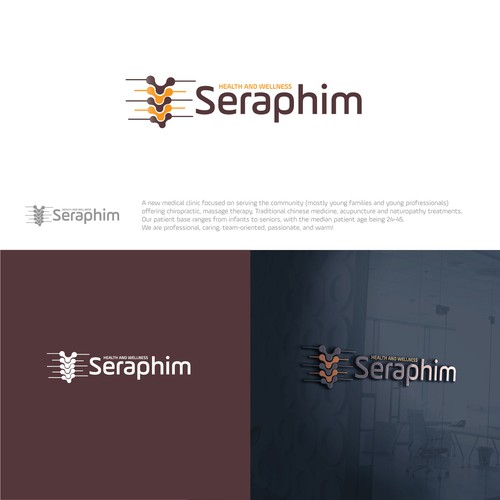 Simple and clean logo concept for Seraphim.