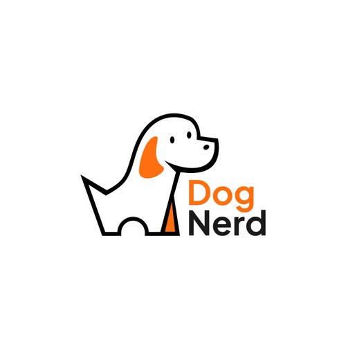 Modern Minimalist Dog Logo For Dog Nerd
