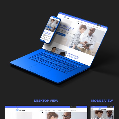 New web app design for doctors.