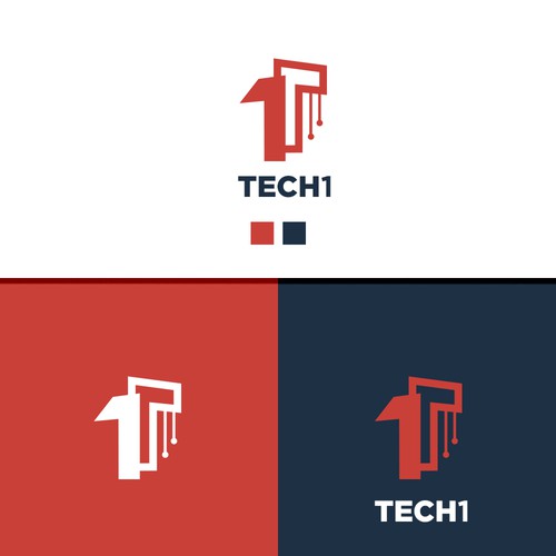 Tech 1 logo concept