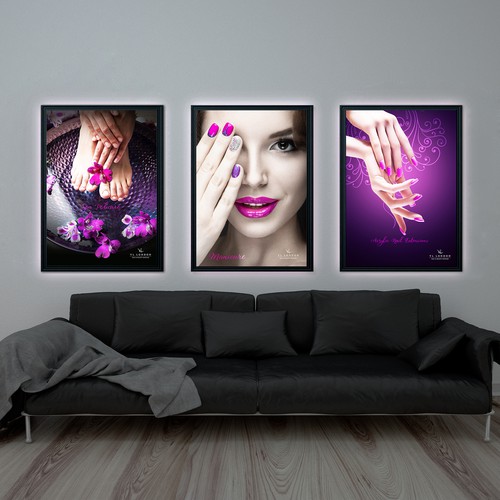 3 Posters to be sold for a Nail & Beauty Salons across the UK