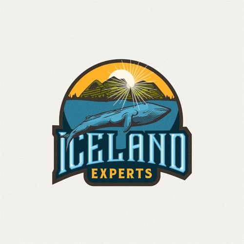 Logo for tourist company Iceland