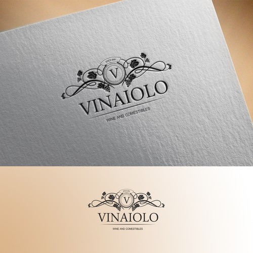 Elegant logo for wine and comestibles 