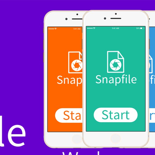 Snapfile! Innovative way to convey ease of snapping a photo and filing a tax return on your phone