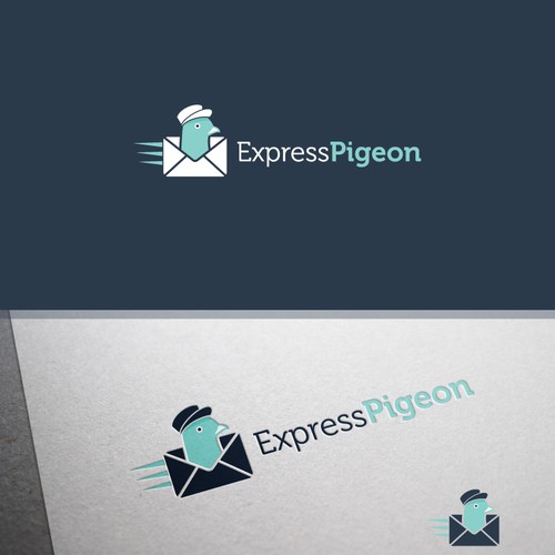 Amazing sleek logo for ExpressPigeon Email Marketing Startup