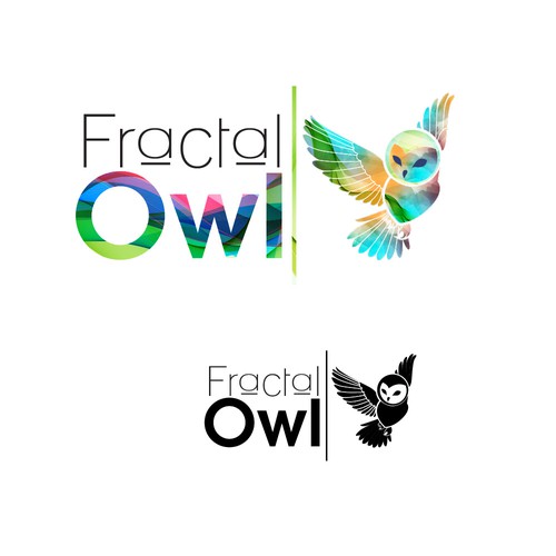 fractal owl logo