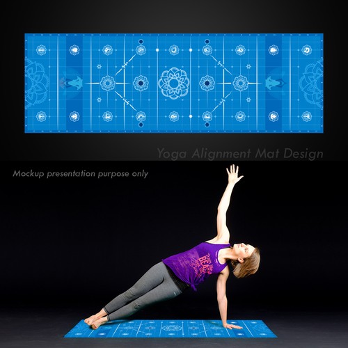 Yoga Alignment mat Design