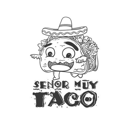 Senor Muy Taco ( Tacos Brand Mascot Design )