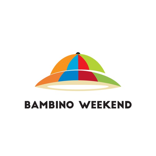 A logo for Bambino Weekend - An adventurous & inspirational brand
