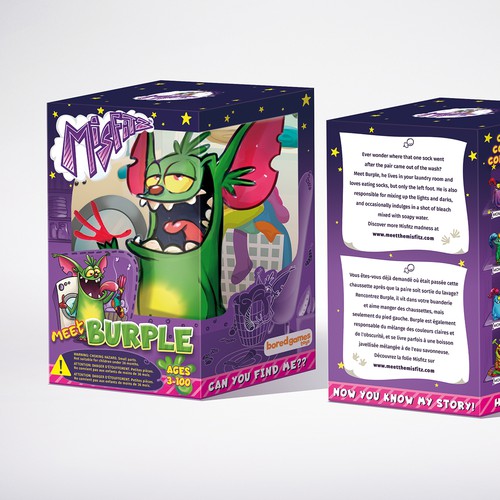 Packaging design for Monster toy.