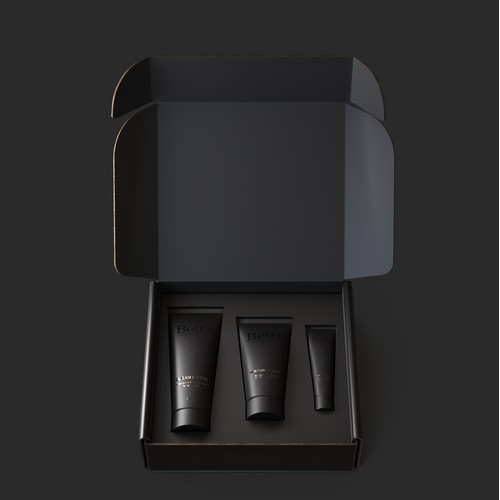 Packaging Design for a premium cosmetic men care product line