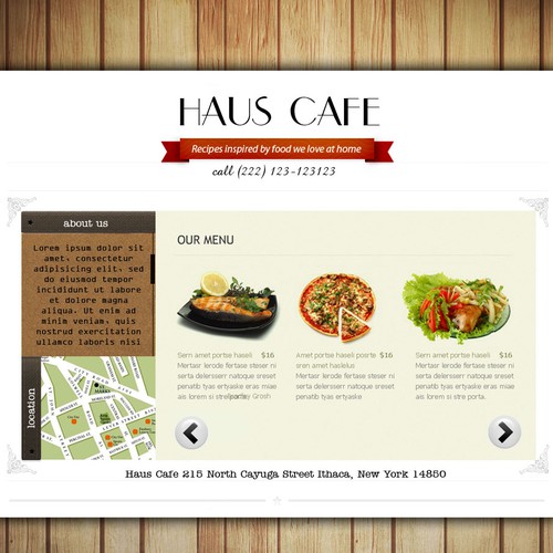 Help Haus Cafe with a new website design