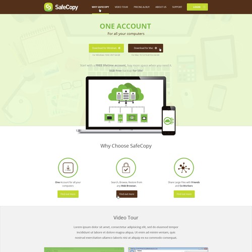 SafeCopy webdesign