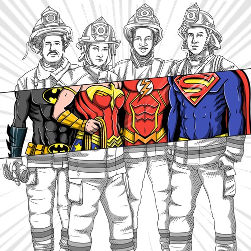 Firemen Superheroes