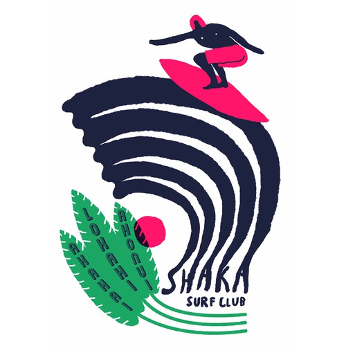 T-Shirt concept for a surf club.