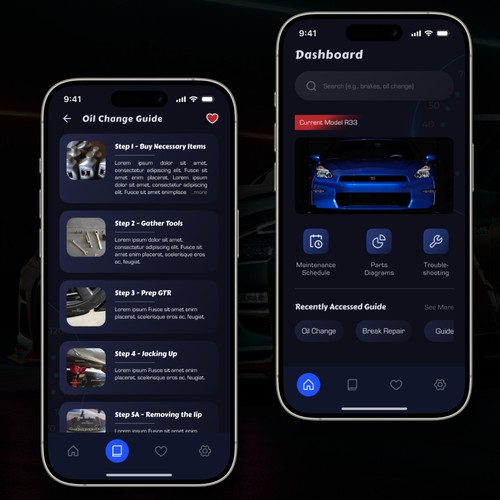Automotive Mobile App Design