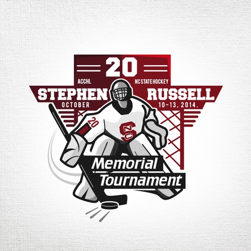 Create a Hockey Tournament Logo for the Stephen Russell Memorial Tournament