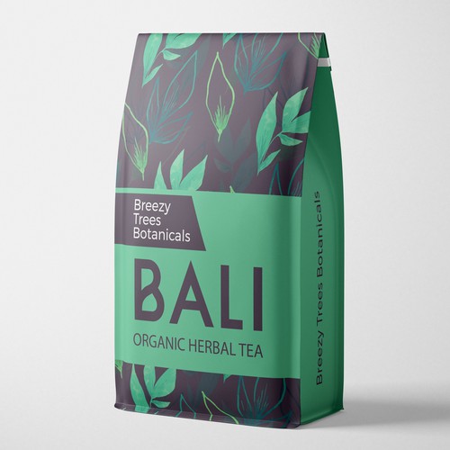 Organic herbal tea packaging