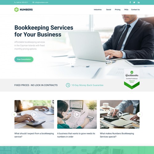Bookkeeping Services Website