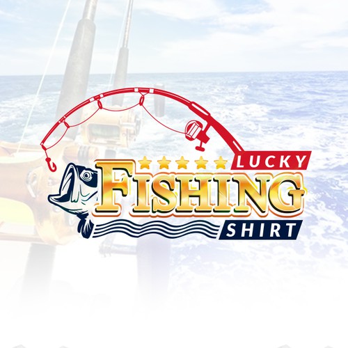 Lucky Fishing Shirt | Logo Design | @TinsArts in Instagram