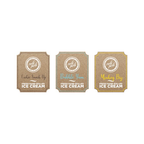 Ice Cream Jar label