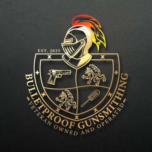 Bulletproof Gunsmithing Logo Design.