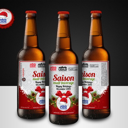Beer bottle label design