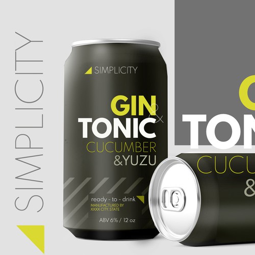 gin tonic can design