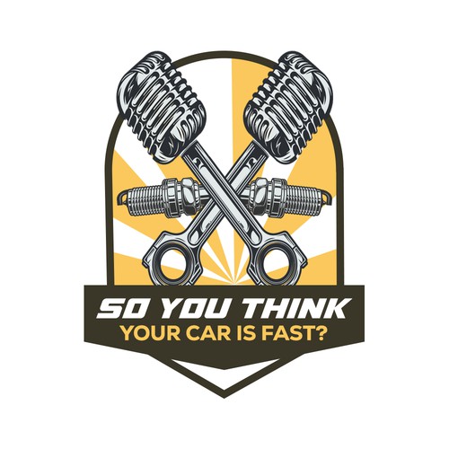 Horsepower and racing podcast logo