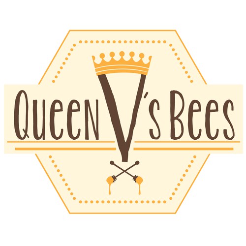 Queen V's Bees logo version 2