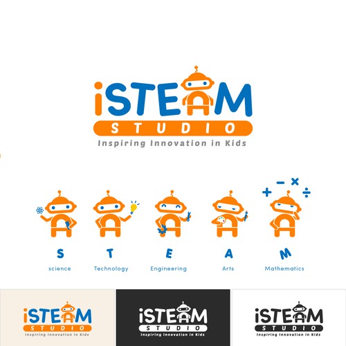 iSTEAM studio logo design