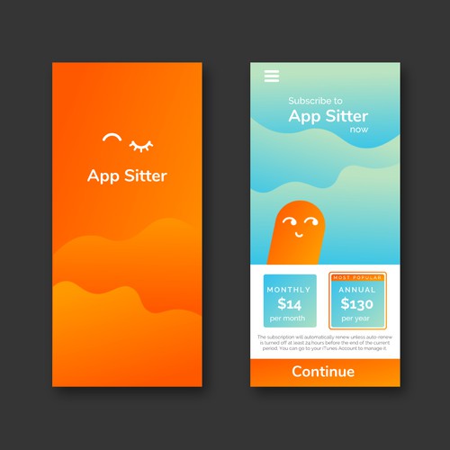 Friendly and simple design for a parental-screen control app