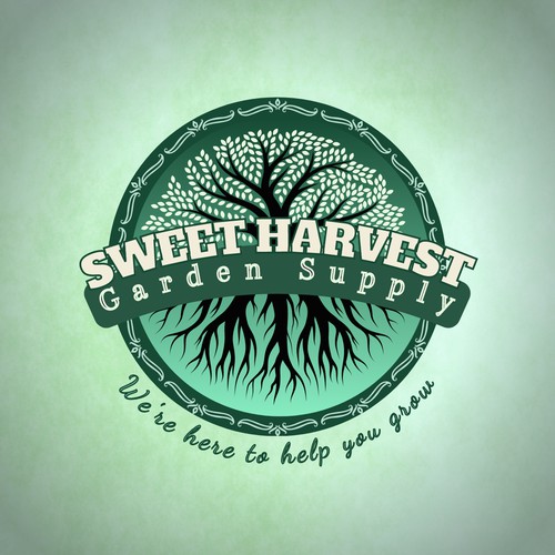 Logo concept for Sweet harvest garden supply