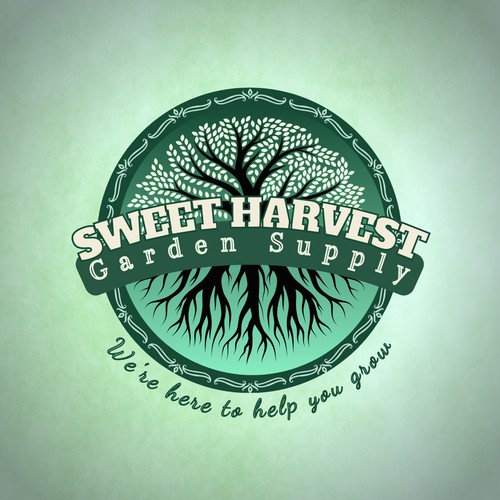 Logo concept for Sweet harvest garden supply