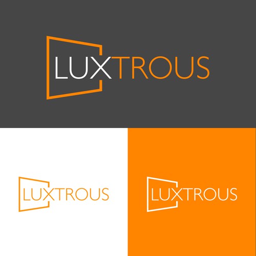 LUXtrous logo design