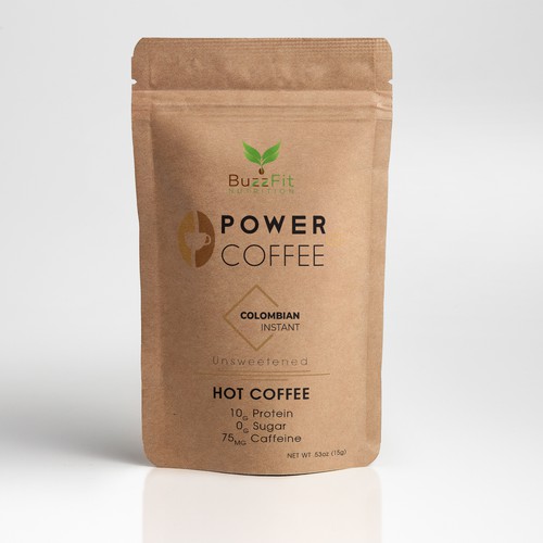 Power Coffee Pouch Design # 1