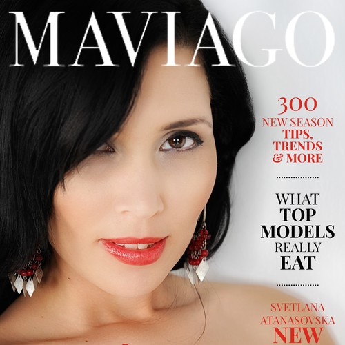 Maviago magazine cover design