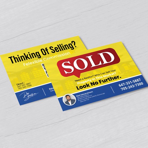 Real estate postcard design