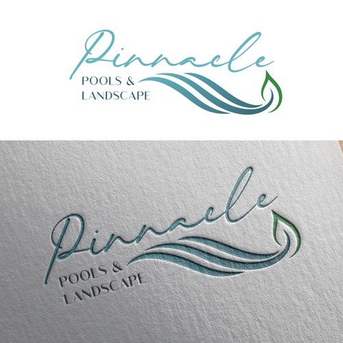 Logotipo para Construção de Piscina e Paisagem