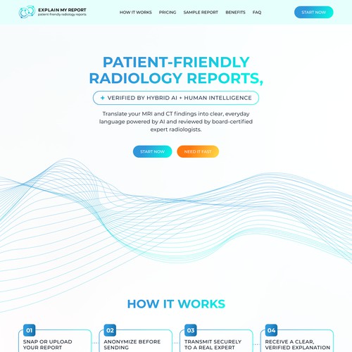Medical Health Landing Page Design